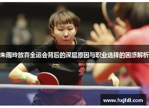 朱雨玲放弃全运会背后的深层原因与职业选择的困惑解析